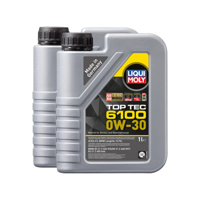 Liqui Moly Top Tec 6100 0W30 Fully Synthetic Engine Oil Acea C2 Api Sp 2X1L from B&Q