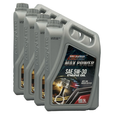 Atlantic 5W30 Fully Synthetic Engine Oil Api Sn Acea C3 Mb 229.31/229.51 Ll-04 Dexos 2 4X5L from B&Q