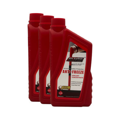 Atlantic Red Antifreeze Coolant Concentrate Oat Extended Life Coolant  Sae J 1034 3X1L from B&Q