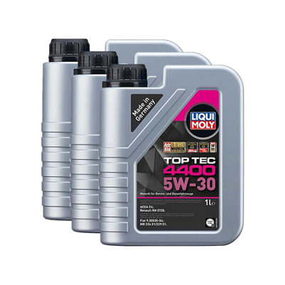 Liqui Moly 5W30 Fully Synthetic Engine Oil Top Tec 4400 Acea C4 Rn 0720 3X1L from B&Q