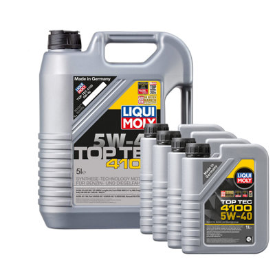 Liqui Moly 5W40 Fully Synthetic Engine Oil Top Tec 4100 Acea C3 Api Sn 9L