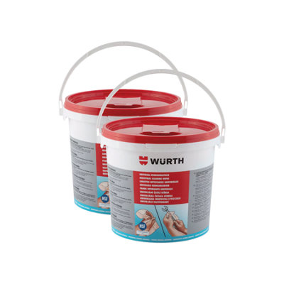 Würth Wurth Multi Use Heavy Duty Hand Industrial Cleaning Wipes 2X90 Wipes from B&Q