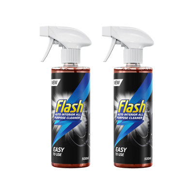FLASH All-Purpose Car Interior Cleaner Spray Safe for All Surfaces 2x500ml - Image 2