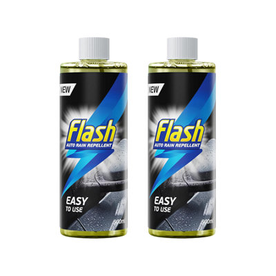 Flash Rain Repellent Spray Water Repellent Windscreen & Glass Treatment 2X500Ml from B&Q