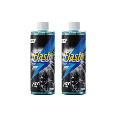 Flash Car Shampoo Foam Wash Quick Safe & Effective On All Paintwork 2X500ml - Image 3