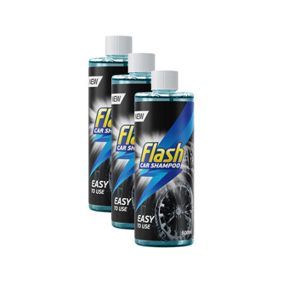 Flash Car Shampoo Foam Wash Quick Safe & Effective On All Paintwork 3X500ml 5056820572970 - Image 3