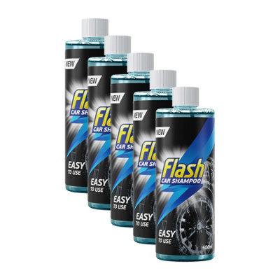 B&Q -  Car Shampoo Foam Wash Quick Safe & Effective On All Paintwork 5X500Ml