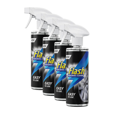 Flash Tyre Shine Instant Dressing Spray Wet Look & Protection For Tyres 4X500Ml from B&Q