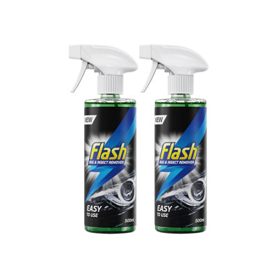 FLASH Insect Bug Remover Spray Powerful Car Cleaner for Tar & Bugs 2x500ml - Image 2