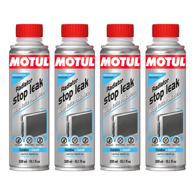 Motul Radiator Stop Leak Seals Cracks & Leaks All Coolants Compatible 4X300Ml from B&Q