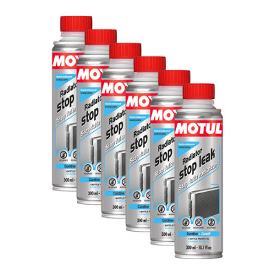 Motul Radiator Stop Leak Seals Cracks & Leaks All Coolants Compatible 6X300Ml from B&Q