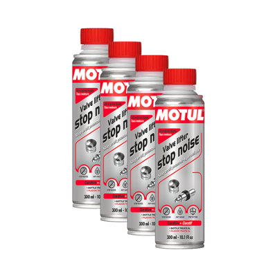 Motul Valve Lifter Stop Noise Additive For Petrol & Diesel Engines 4X300Ml from B&Q