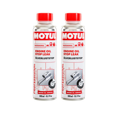 Motul Engine Oil Stop Leak 2X300Ml Petrol & Diesel Engines Stop Leak from B&Q