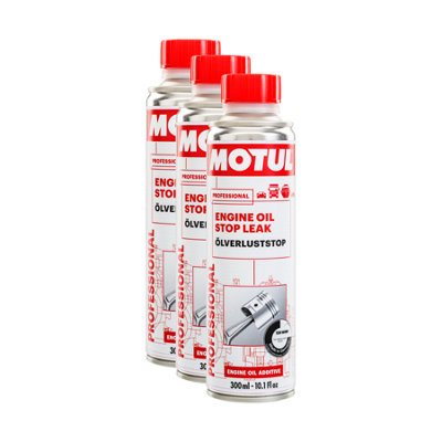 Motul Engine Oil Stop Leak 3X300Ml Petrol & Diesel Engines Stop Leak from B&Q