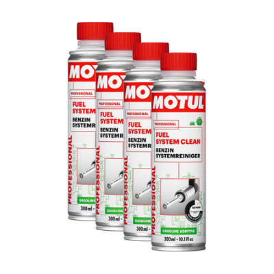Motul Fuel System Cleaner Petrol Engine Additive Injector Clean 4X300Ml from B&Q
