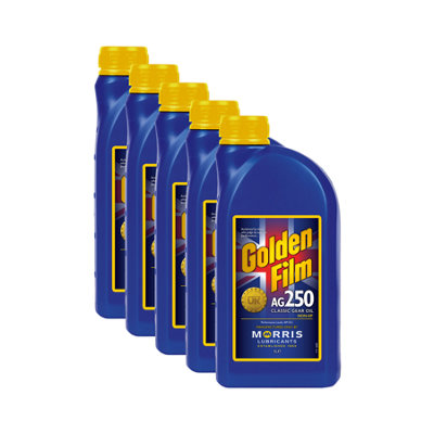 Morris Ag250 Classic Gear Oil 5X1L Mineral Manual Gearbox Fluid Api Gl1 from B&Q