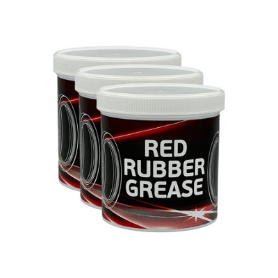 Syntol Red Rubber Grease Premium Vegetable Based Grease For Rubber Seal Compatibility 3X500G from B&Q