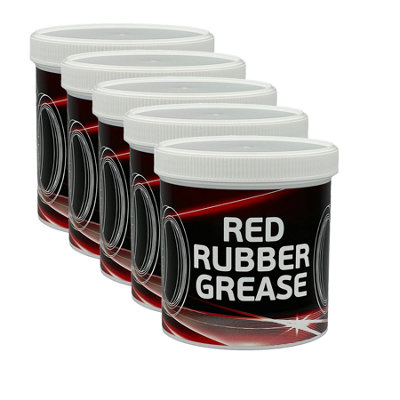 Syntol Red Rubber Grease Premium Vegetable Based Grease For Rubber Seal Compatibility 5X500G from B&Q