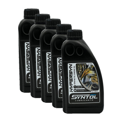 10W40 Semi Synthetic Engine Oil Syntol Hyper Syn P1 Api Sn Cf A3/b3 A3/b4 5X1L from B&Q