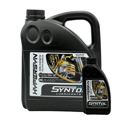 Syntol 5W30 Fully Synthetic Long Life Engine Oil Api Sn Cf Acea C3 Vw 504/507 5L from B&Q