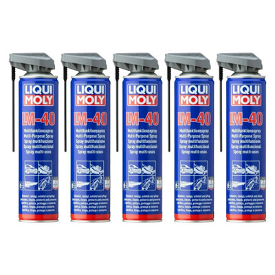 Liqui Moly Lm 40 Multi-Purpose Spray Lubricates Cleans & Protects 5X400ml