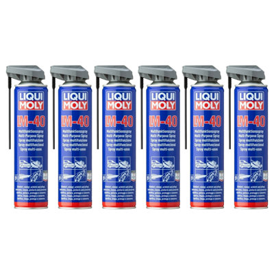 Liqui Moly Lm 40 Multi-Purpose Spray Lubricates Cleans & Protects 6X400Ml from B&Q