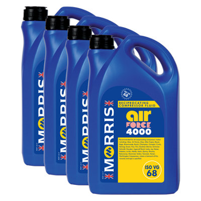 Morris Air Force 4000 Compressor Oil Iso Vg 68 4X5L Din 51506 Vdl from B&Q