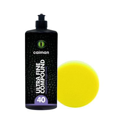 Caiman Ultra Fine Compound 1Kg Ultimate High Gloss + Yellow Medium Pad from B&Q