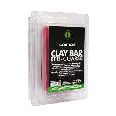 Caiman Red-Coarse Clay Bar Car Detailing Cleaner Removes Sludge Mud 150G from B&Q