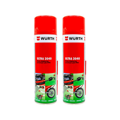 Würth Wurth Ultra 2040 LubricantPenetrant And Water Displacer 2X500Ml from B&Q