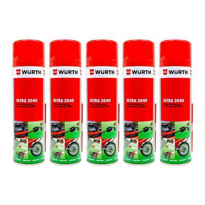 Würth Wurth Ultra 2040 LubricantPenetrant And Water Displacer 5X500Ml from B&Q