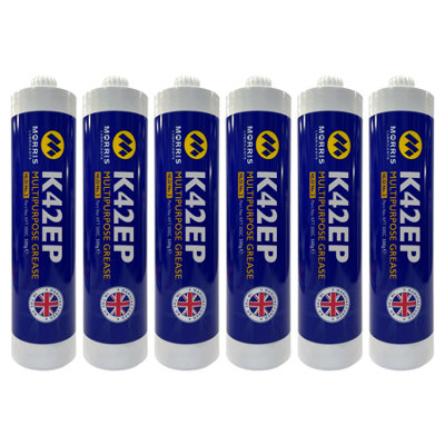 Morris K42Ep Multi Purpose Lithium Ep Grease Tube Bearings & Chassis 6X500G from B&Q