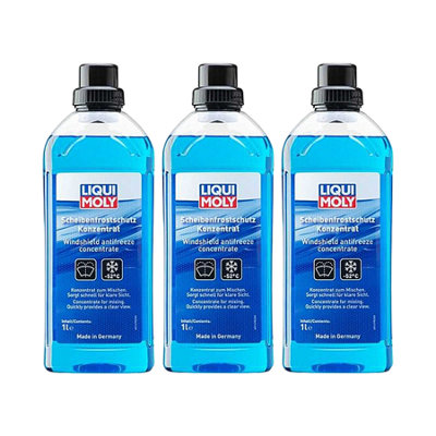 Liqui Moly Windshield Antifreeze Concentrate Windscreen Screenwash -52C 3X1L from B&Q