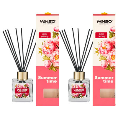 Winso Reed Diffuser Pink Peony Scent Summer Time Home Perfume 2X100Ml from B&Q