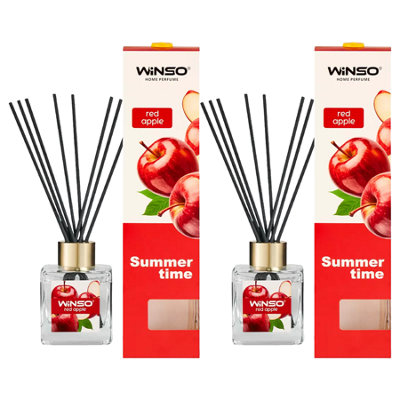 Winso Reed Diffuser Red Apple Scent Summer Time Home Perfume 2X100Ml from B&Q