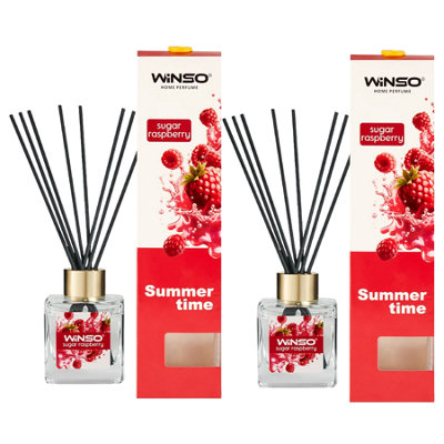 Winso Reed Diffuser Sugar Rasberry Scent Summer Time Home Perfume 2X100Ml from B&Q