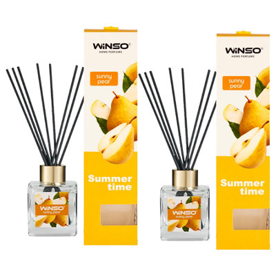 Winso Reed Diffuser Sunny Pear Scent Summer Time Home Perfume 2X100Ml from B&Q