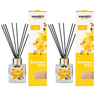 Winso Reed Diffuser Vanilla Scent Home Premium Perfume Scent  2X100Ml from B&Q