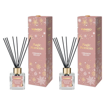 Winso Reed Diffuser Cinamon Melody Scent Christmas Magic Moments 2X100Ml from B&Q
