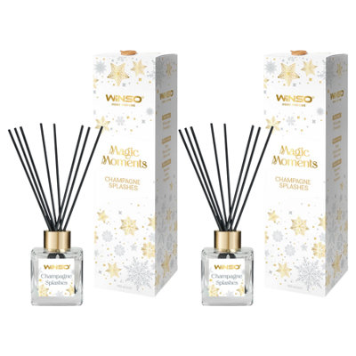 Winso Reed Diffuser Champagne Splashes Scent Christmas Magic Moments 2X100Ml from B&Q