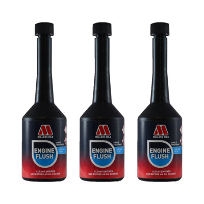 Millers Oils Engine Flush Additive Engine Oil Treatment Single Treatment 3X250Ml from B&Q