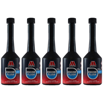 Millers Oils Engine Flush Additive Engine Oil Treatment Single Treatment 5X250Ml from B&Q