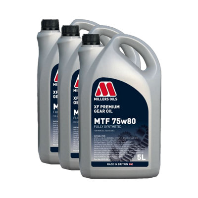 Millers Oils Millers Xf Premium Mtf 75W80 Fully Synthetic Gear Oil Api Gl-4Gl-5 3X5L from B&Q