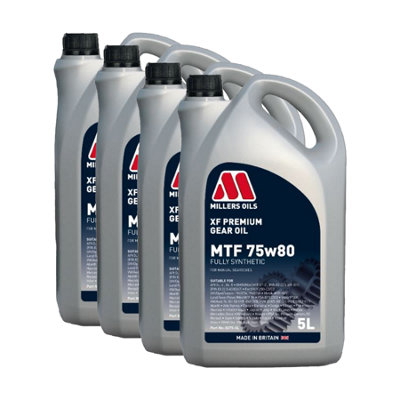Millers Oils Millers Xf Premium Mtf 75W80 Fully Synthetic Gear Oil Api Gl-4Gl-5 4X5L from B&Q