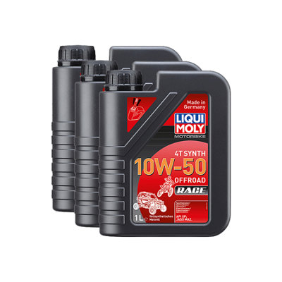 Liqui Moly Motorbike 4T 10W50 Fully Synthetic Engine Oil Api Sp Jaso Ma2 3X1L from B&Q
