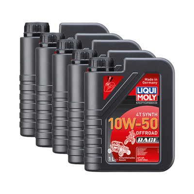 Liqui Moly Motorbike 4T 10W50 Fully Synthetic Engine Oil Api Sp Jaso Ma2 4X1L from B&Q