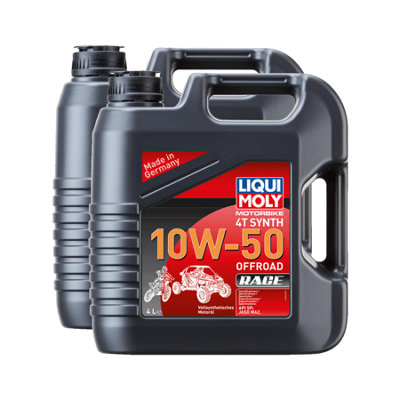 Liqui Moly Motorbike 4T 10W50 Fully Synthetic Engine Oil Api Sp Jaso Ma2 2X4L from B&Q