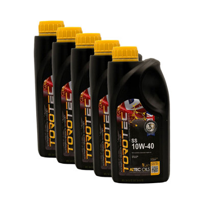 Aztec Oils 10W40 Semi Synthetic Engine Oil Aztec Ss Acea A3/b4 Api Sn/cf Vw 502/505 5X1L from B&Q