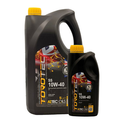 Aztec Oils 10W40 Semi Synthetic Engine Oil Aztec Ss Acea A3/b4 Api Sn/cf Vw 502/505 6L from B&Q