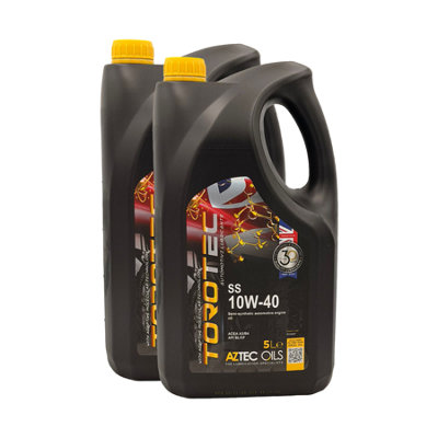 Aztec Oils 10W40 Semi Synthetic Engine Oil Aztec Ss Acea A3/b4 Api Sn/cf Vw 502/505 2X5L from B&Q